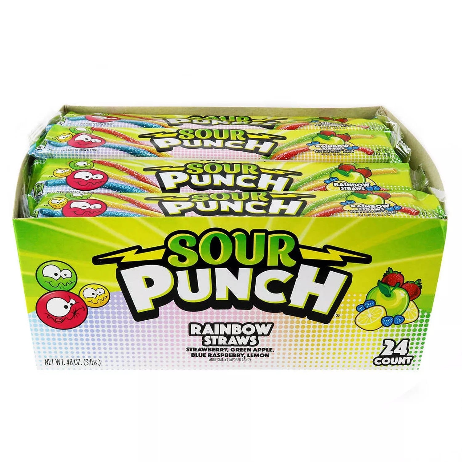 Sour Punch Rainbow Straws - My Store wholesale supplier Aonecostumer
