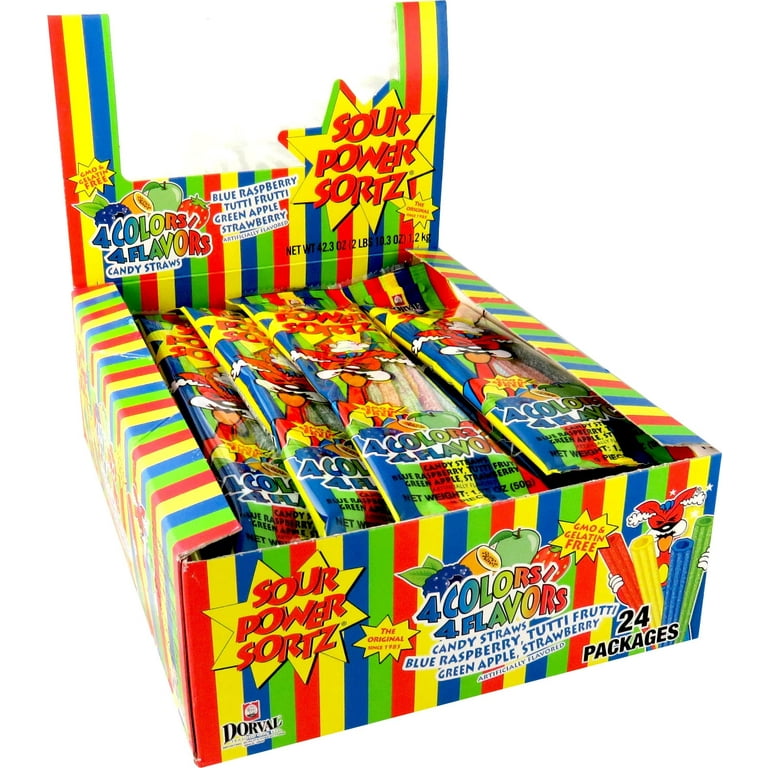 Sour Power Sortz Straws (Pack of 24) - My Store wholesale supplier Aonecostumer