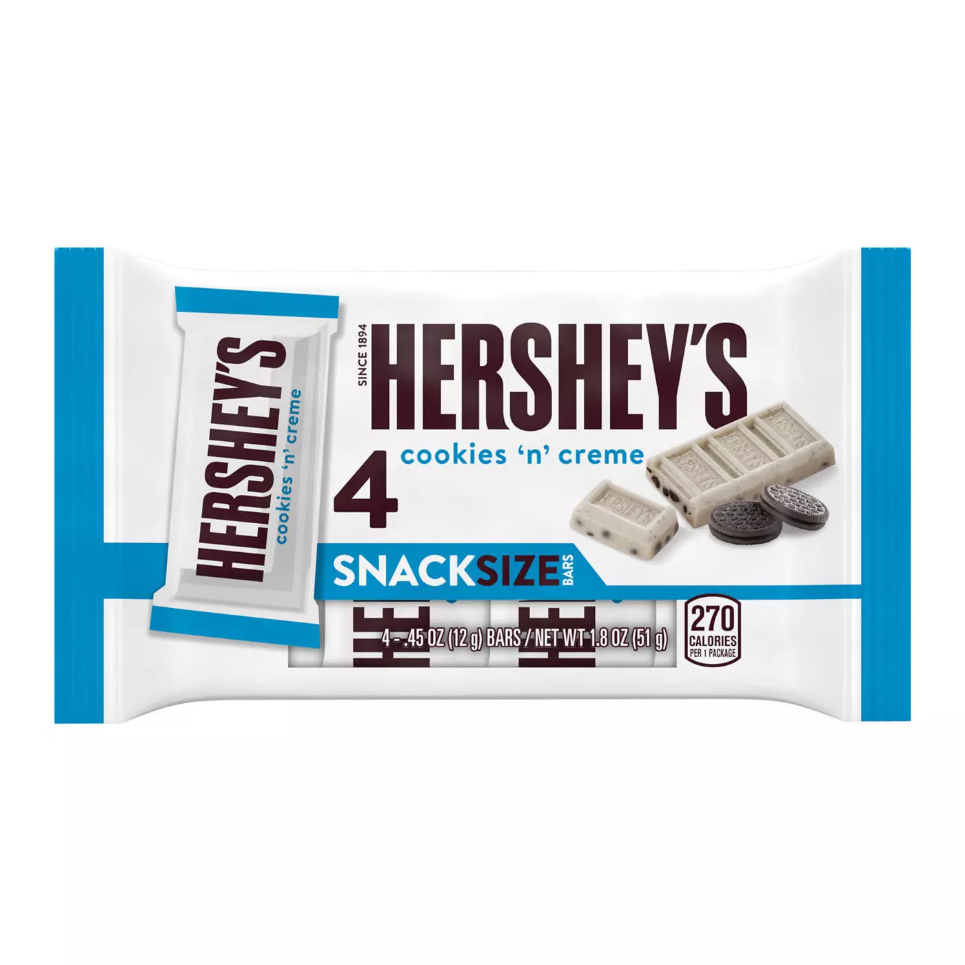 Hershey’s Cookies n’ Cream Snack Size 24-4 Pack - City Plus Cash And Carry wholesale supplier Aonecostumer