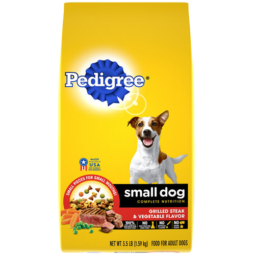 Pedigree 3.5 Lbs Grld Steak & Veg Sml Do-wholesale
