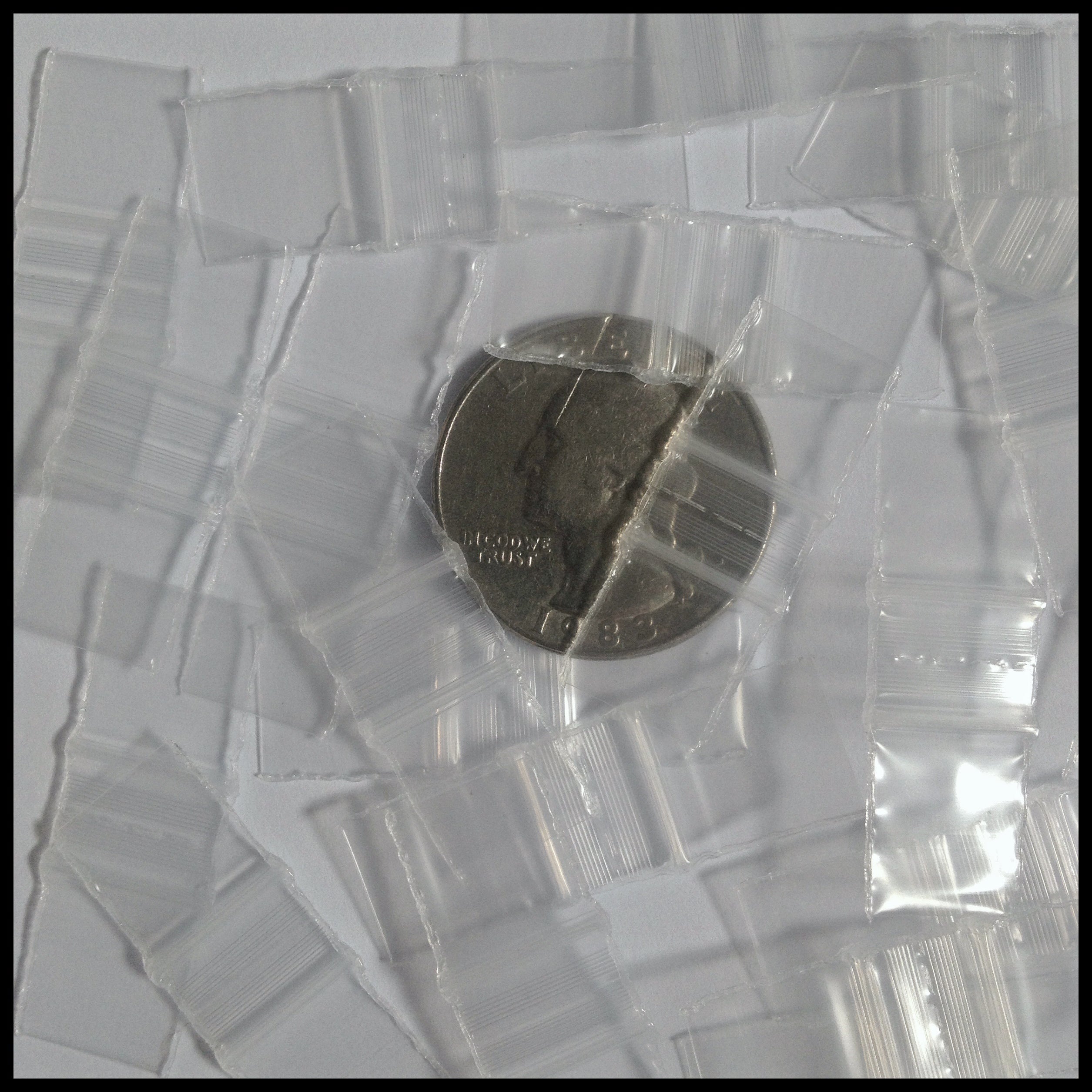 1212-A Original Apple Bags 1/2" x 1/2"- CLEAR