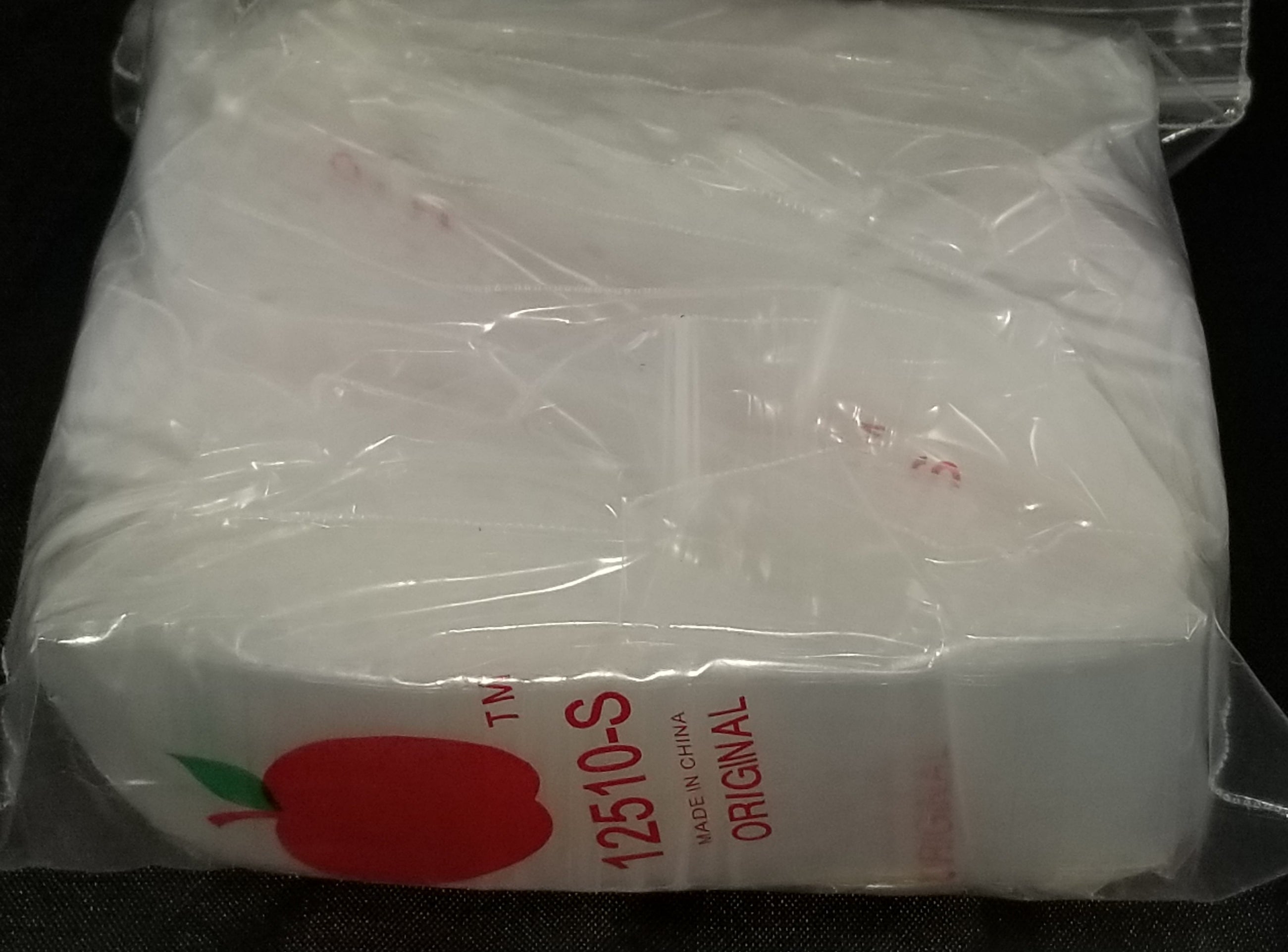 12510-S Original Apple Bags 1.25" x 1"- CLEAR