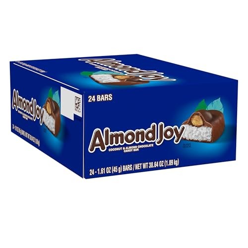 ALMOND JOY Coconut and Almond Chocolate Candy Bars, 1.61 Oz (24 Count) - My Store wholesale supplier Aonecostumer