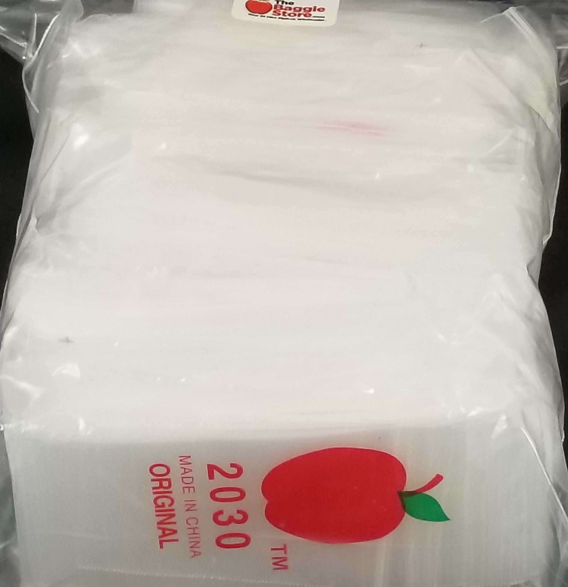 2030 Original Apple Bags 2" x 3"- CLEAR