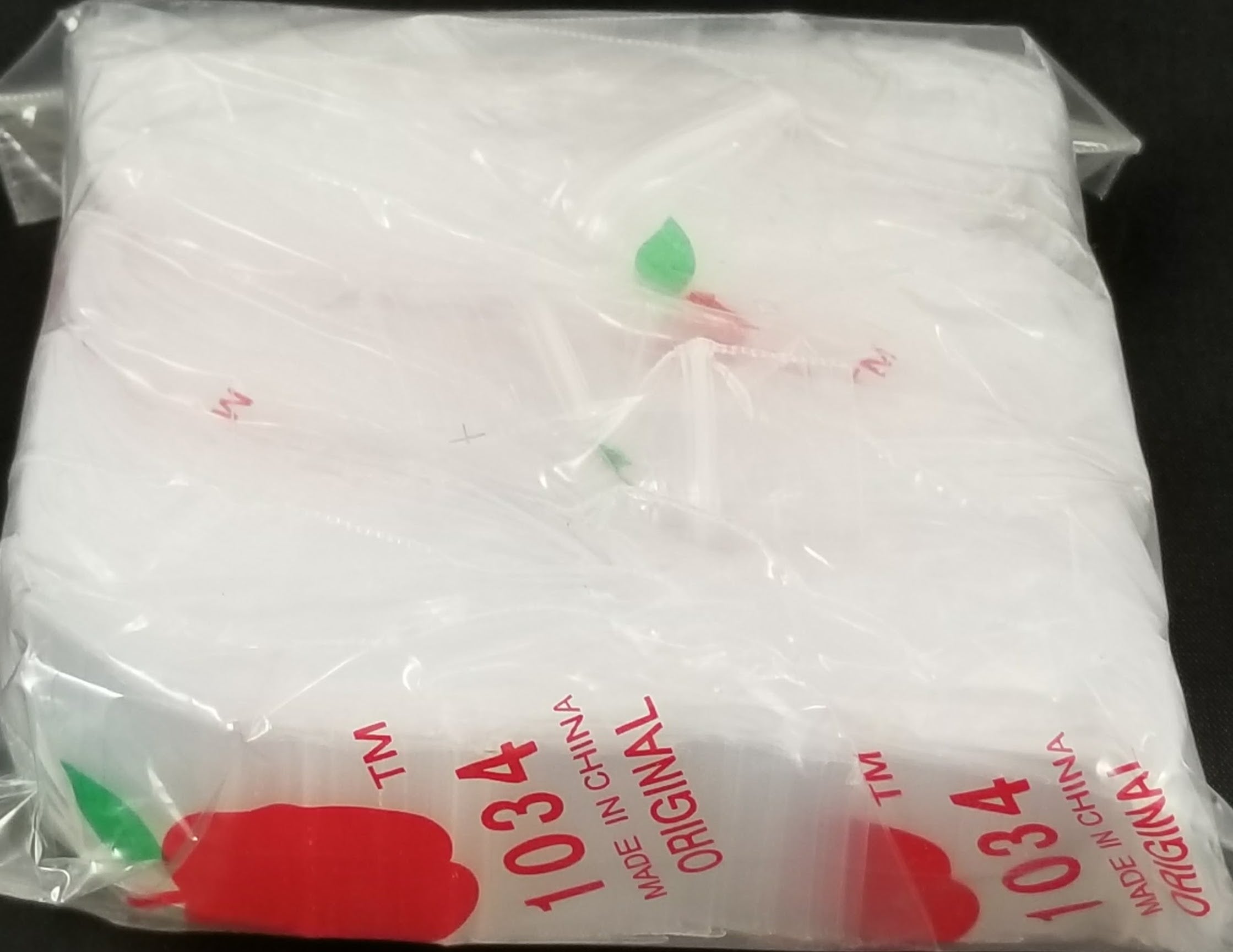 1034 Original Apple  Bags 1" x 3/4"- CLEAR