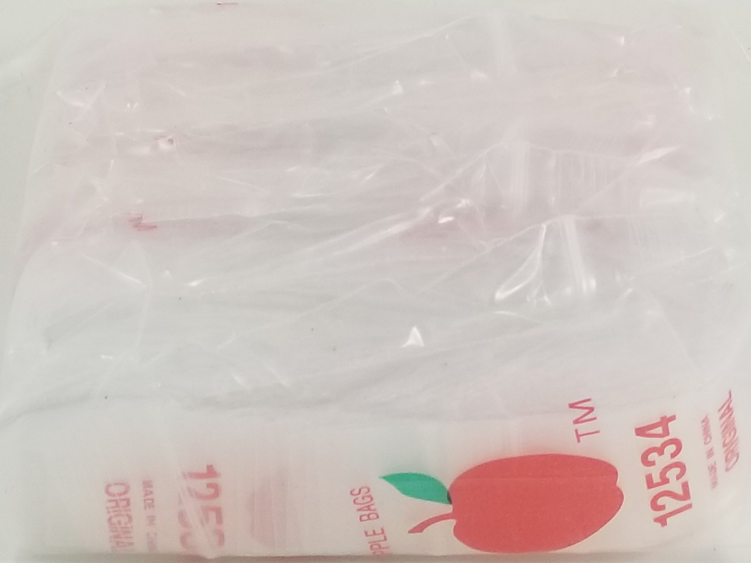 12534 Original Apple Bags 1.25" x 3/4"- CLEAR