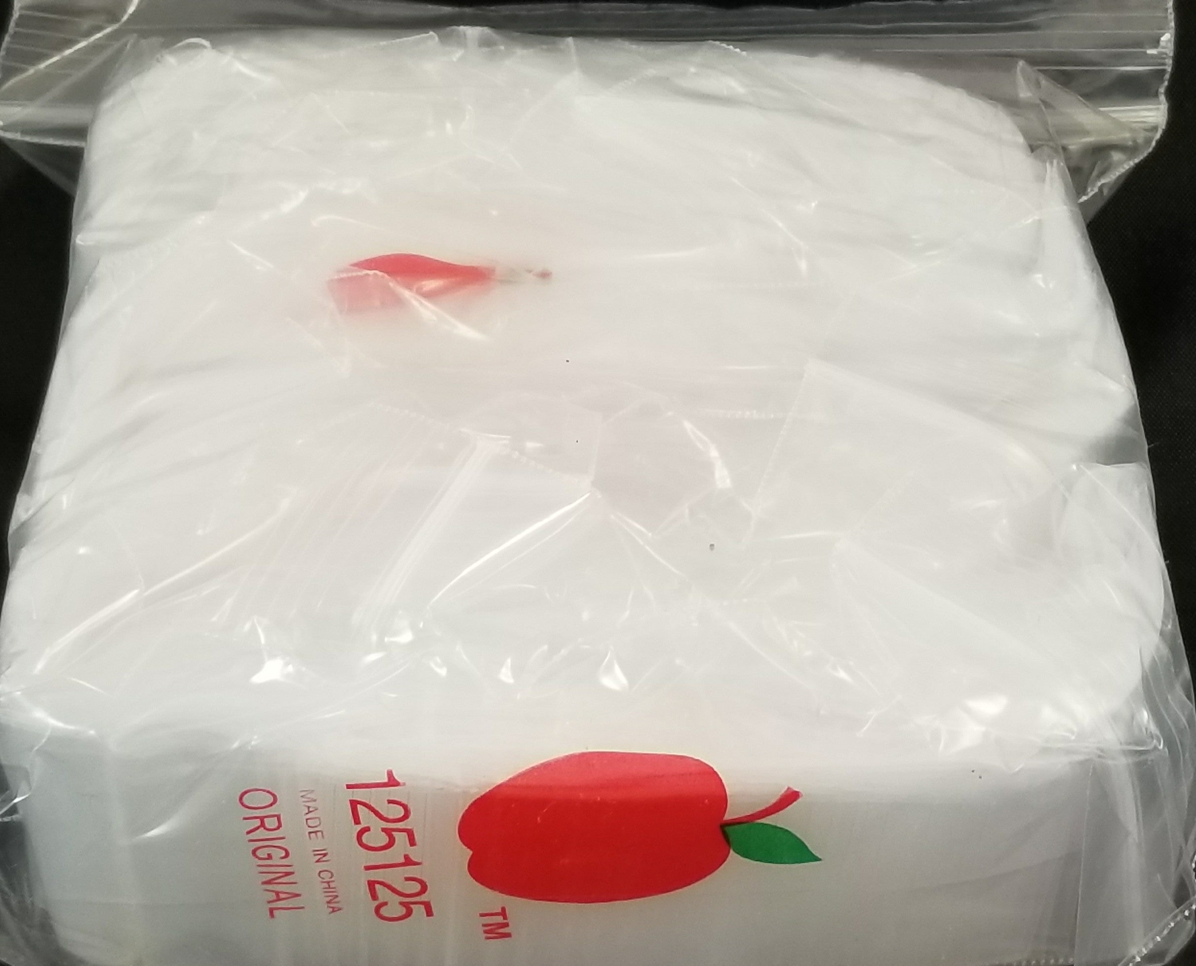 125125 Original Apple Bags 1.25" x 1.25"- CLEAR