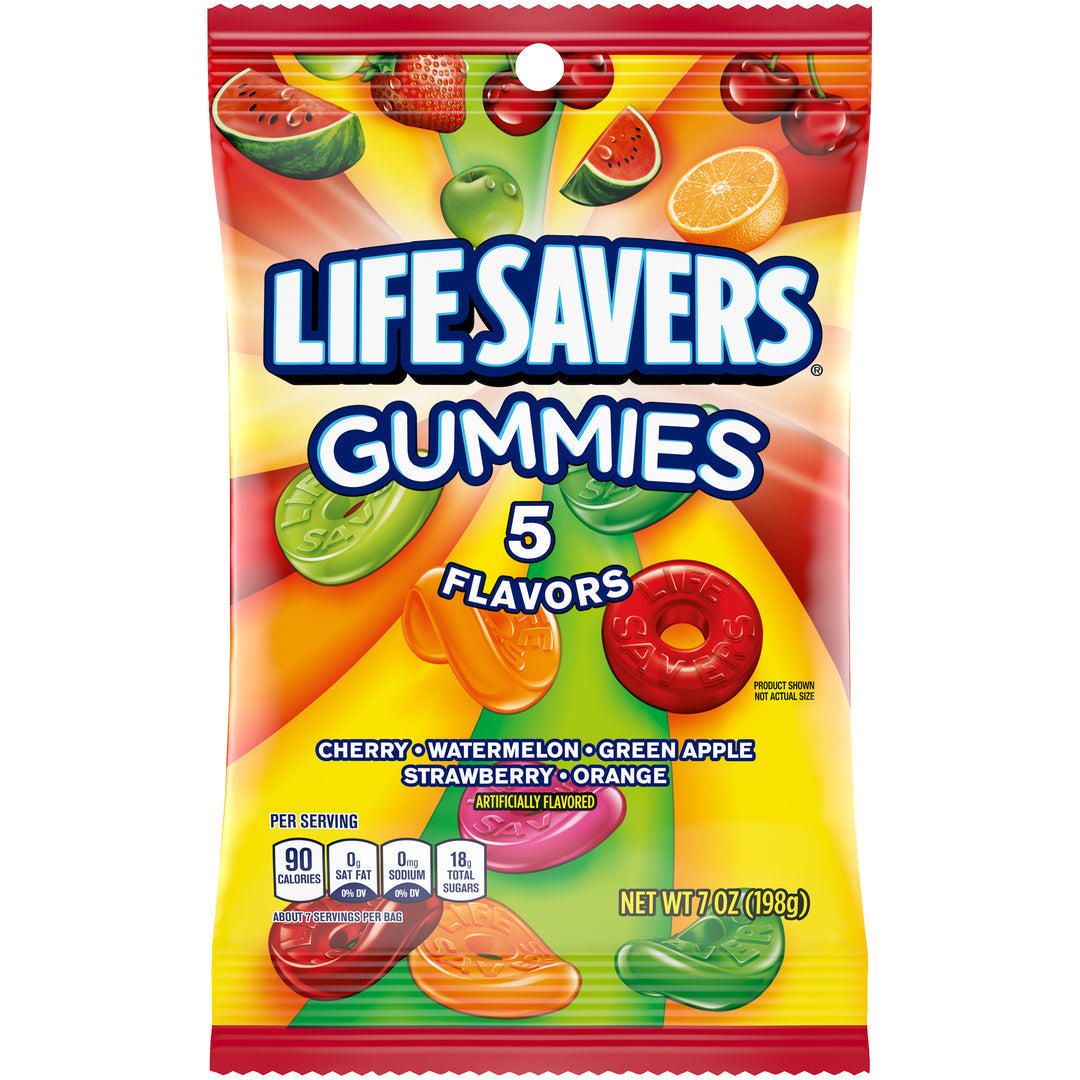 Lifesavers Gummies Five Flavor Candy 7 Oz., PK12 - My Store wholesale supplier Aonecostumer