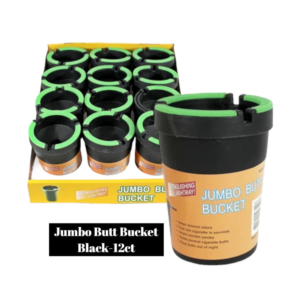 Bucket Ashtray black / assorted- 12ct - A1 WHOLESALE LLC wholesale supplier Aonecostumer