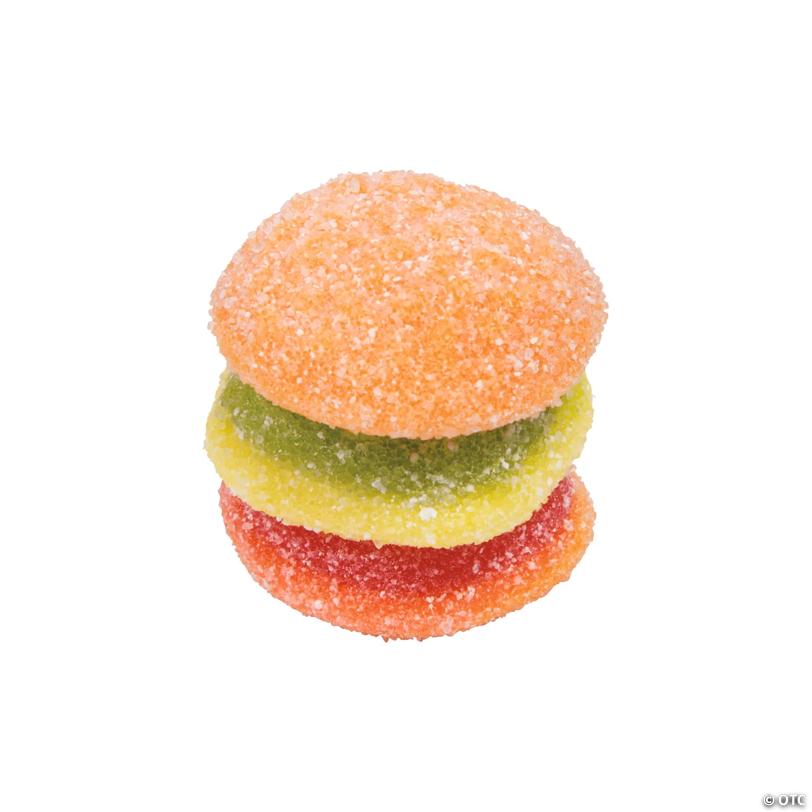 21 oz. Efrutti® Mini Burger Sour Gummy Candy – 60 Pc. - Soft & Chewy Candy OTC wholesale supplier Aonecostumer