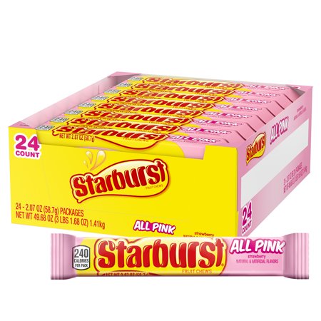 Starburst All Pink Fruit Chews Candy 49.68 Oz 24 Count - My Store wholesale supplier Aonecostumer