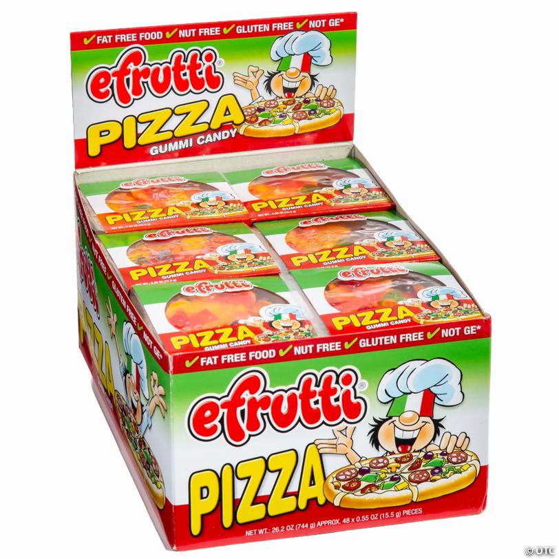26 oz. Efrutti® Pizza Gummy Candy - 48 Pc. - Soft & Chewy Candy OTC wholesale supplier Aonecostumer