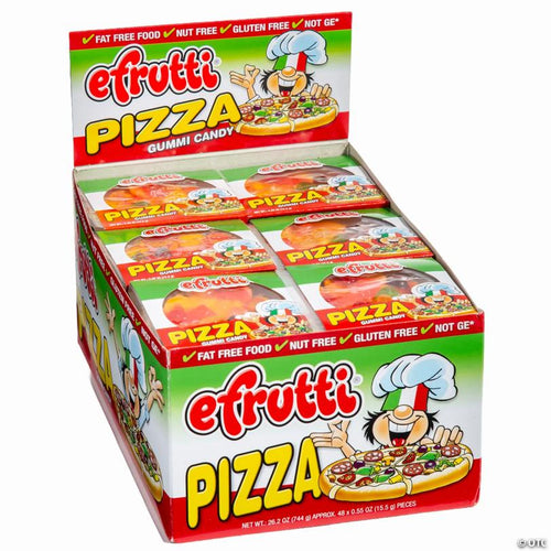 26 oz. Efrutti® Pizza Gummy Candy - 48 Pc. - Soft & Chewy Candy OTC wholesale supplier Aonecostumer