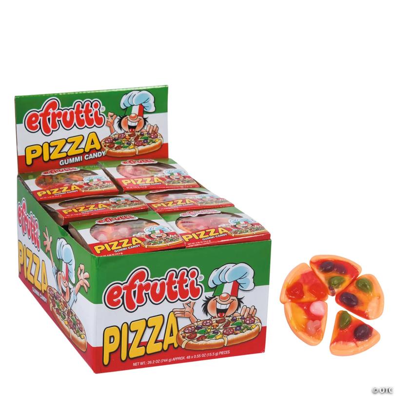 26 oz. Efrutti® Pizza Gummy Candy - 48 Pc. - Soft & Chewy Candy OTC wholesale supplier Aonecostumer