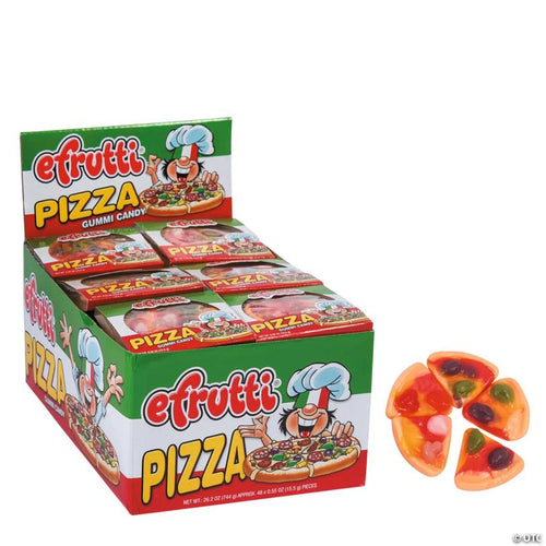 26 oz. Efrutti® Pizza Gummy Candy - 48 Pc. - Soft & Chewy Candy OTC wholesale supplier Aonecostumer