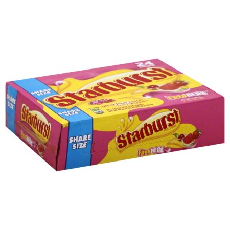 Starburst FaveREDS Fruit Chews King Size 24 Count -3.45 oz - My Store wholesale supplier Aonecostumer