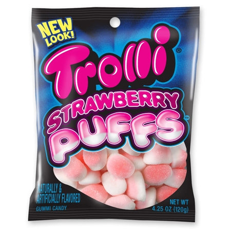 Trolli Gummi Strawberry Puffs 4.25oz Bag - Farley's & Sathers wholesale supplier Aonecostumer