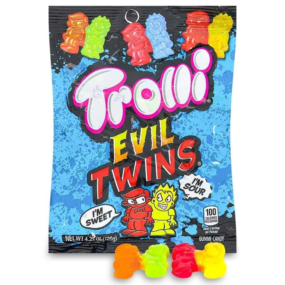 Trolli Evil Twins 4.25oz Bag - Farley's & Sathers wholesale supplier Aonecostumer