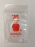 3434-S Original Apple Bags 3/4" x 3/4"- CLEAR