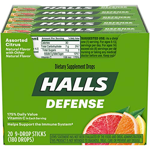 Halls Stick Vit C Citrus 20 Per Box - Health/Beauty Halls wholesale supplier Aonecostumer