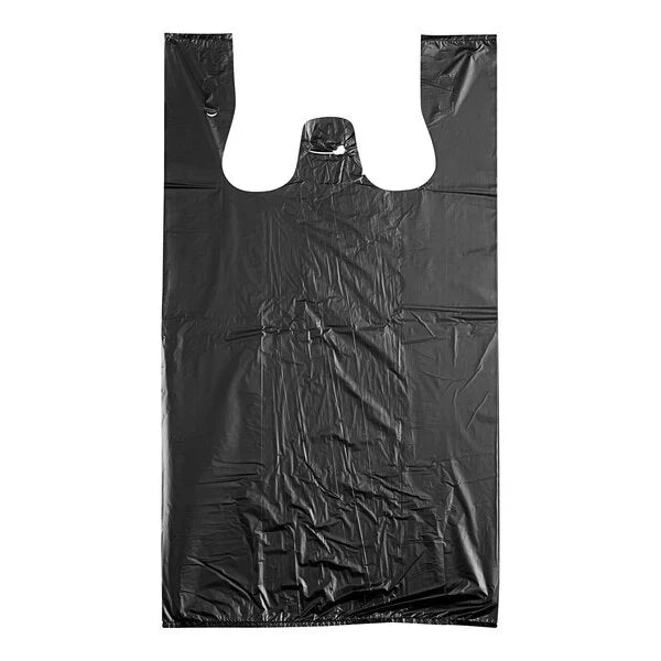 Shopping Bag 1/6 Black T-Shirt Bag 1000ct - A1 WHOLESALE LLC wholesale supplier Aonecostumer