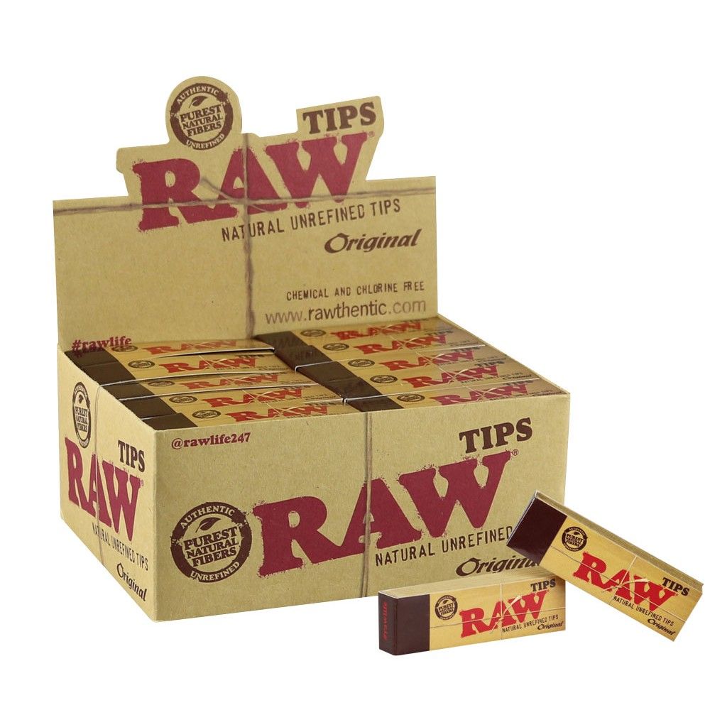 RAW Original Tips 50 Count (Pack of 1) - Tubes RAW wholesale supplier Aonecostumer