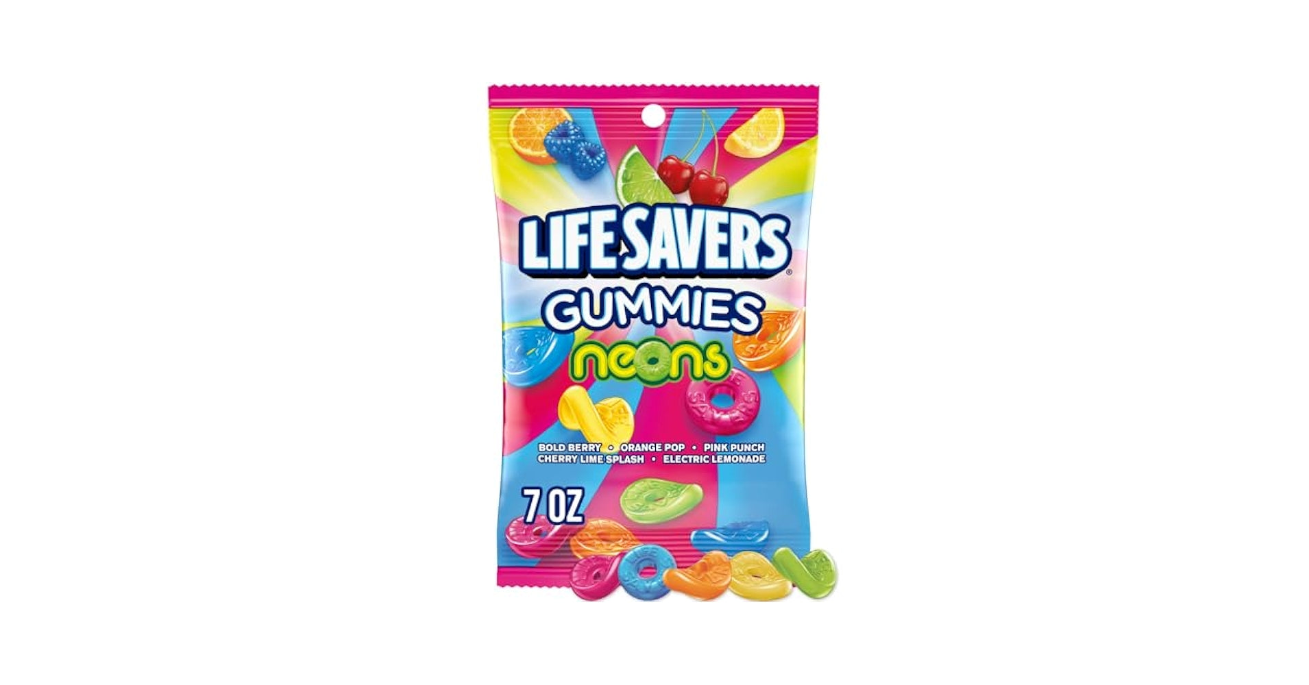 Lifesaver Gummi Neon 12-7Oz Brown Box - City Plus Cash N Carry wholesale supplier Aonecostumer