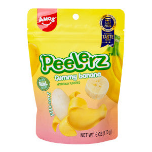PEELERZ GUMMY BANANA 6 OZ BAG - Confections PEELERZ wholesale supplier Aonecostumer