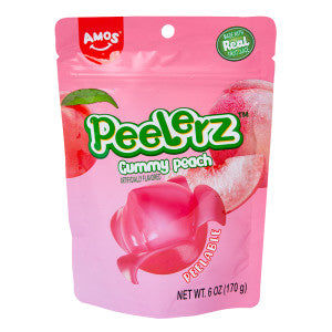 PEELERZ GUMMY PEACH 6 OZ BAG - Confections PEELERZ wholesale supplier Aonecostumer