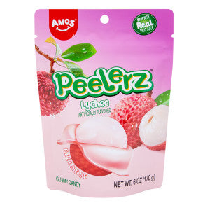 PEELERZ GUMMY LYCHEE 6 OZ BAG - Confections PEELERZ wholesale supplier Aonecostumer