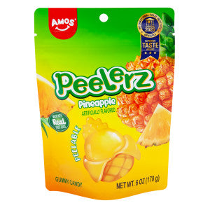 PEELERZ GUMMY PINEAPPLE 6 OZ BAG - Gifts & Novelty PEELERZ wholesale supplier Aonecostumer