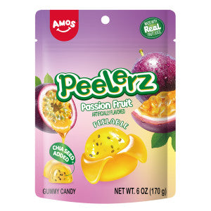 PEELERZ GUMMY PASSIONFRUIT 6 OZ BAG - Confections PEELERZ wholesale supplier Aonecostumer