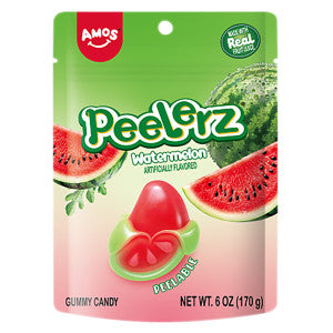 PEELERZ GUMMY WATERMELON 6 OZ BAG - Confections PEELERZ wholesale supplier Aonecostumer