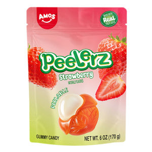 PEELERZ GUMMY STRAWBERRY 6 OZ BAG - Confections PEELERZ wholesale supplier Aonecostumer