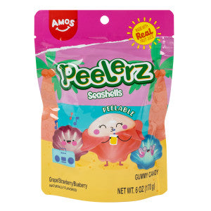 PEELERZ GUMMY SEASHELLS 6 OZ BAG - Confections PEELERZ wholesale supplier Aonecostumer