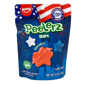 PEELERZ GUMMY STARS 6 OZ BAG - Confections PEELERZ wholesale supplier Aonecostumer