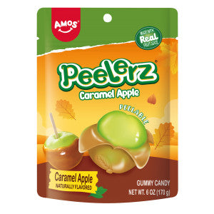 PEELERZ GUMMY CARAMEL APPLE 6 OZ BAG - Confections PEELERZ wholesale supplier Aonecostumer