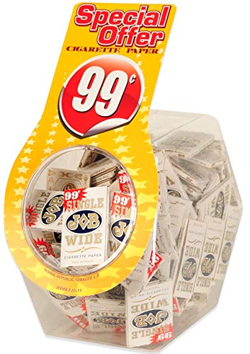 JOB Paper Single Wide White 1.0 Jar . 99 oz 76 Per Jar - Rolling Papers JOB wholesale supplier Aonecostumer