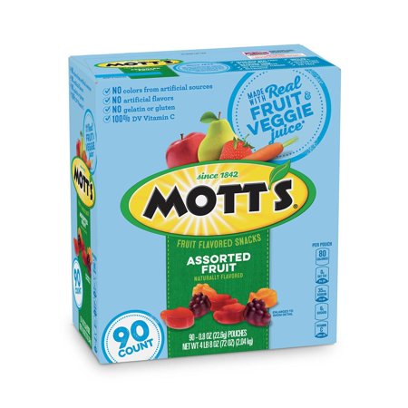 Mott's Assorted Fruit Flavored Snacks, 0.8 oz., 90 pk. - My Store wholesale supplier Aonecostumer