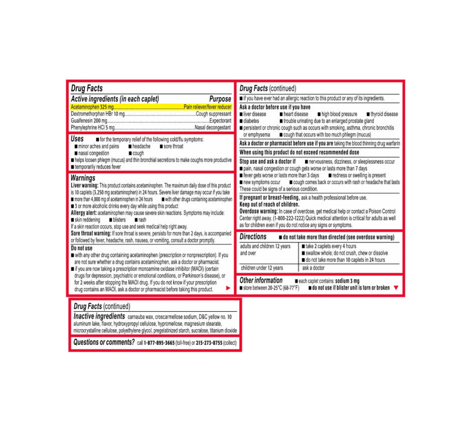 TYLENOL Cold + Flu Severe Medicine 24ct - A1 WHOLESALE LLC wholesale supplier Aonecostumer