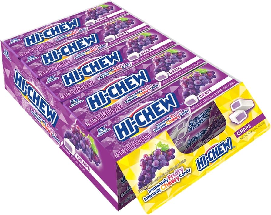 Hi-Chew Grape Fruit Chews - 1.76-oz. Bar - My Store wholesale supplier Aonecostumer
