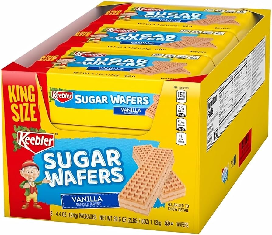 Keebler Vanilla Sugar Wafers 4.4 oz King Size Bars 9 Count - My Store wholesale supplier Aonecostumer