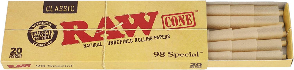 RAW Cones 98 Special 20ct (Pack of 12) - Tubes RAW wholesale supplier Aonecostumer