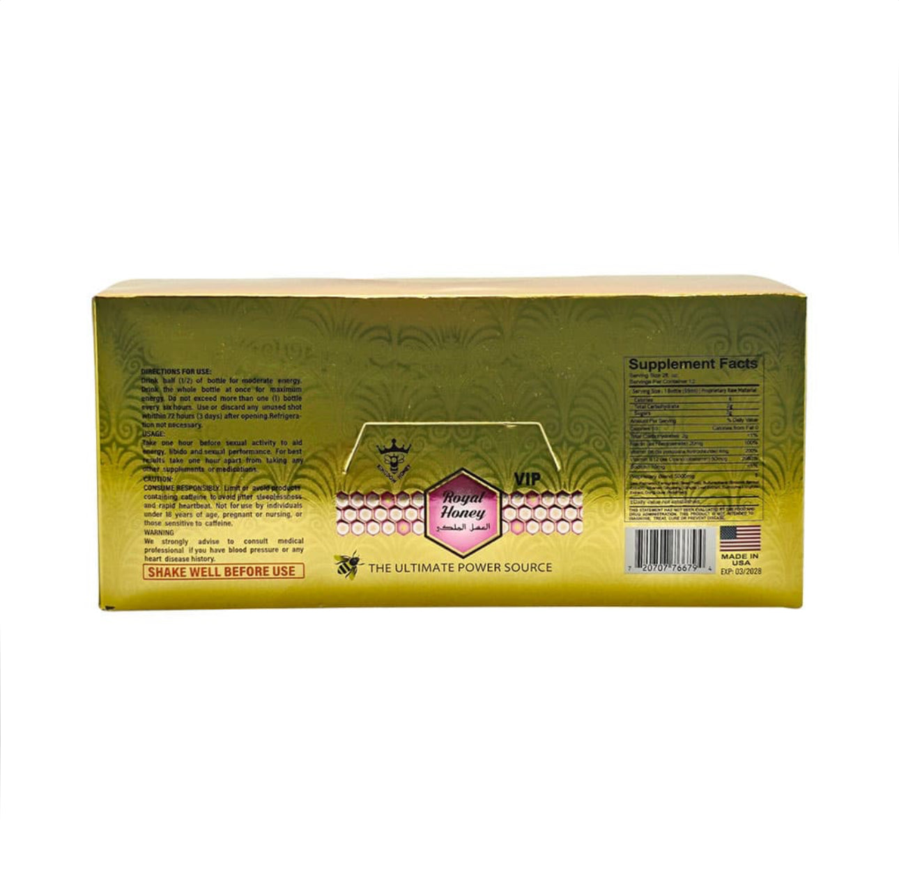 Royal Honey Liquid Shot For Him (12 ct.) - VIP honey store wholesale supplier Aonecostumer