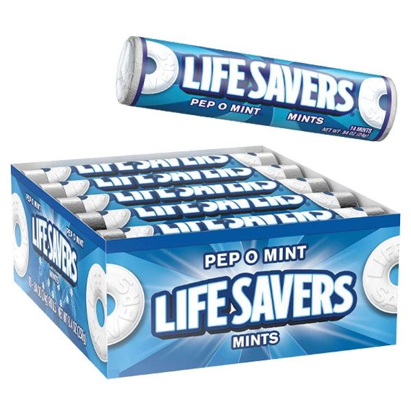 LifeSavers Rolls - Pep-O-Mint - 20ct Display Box