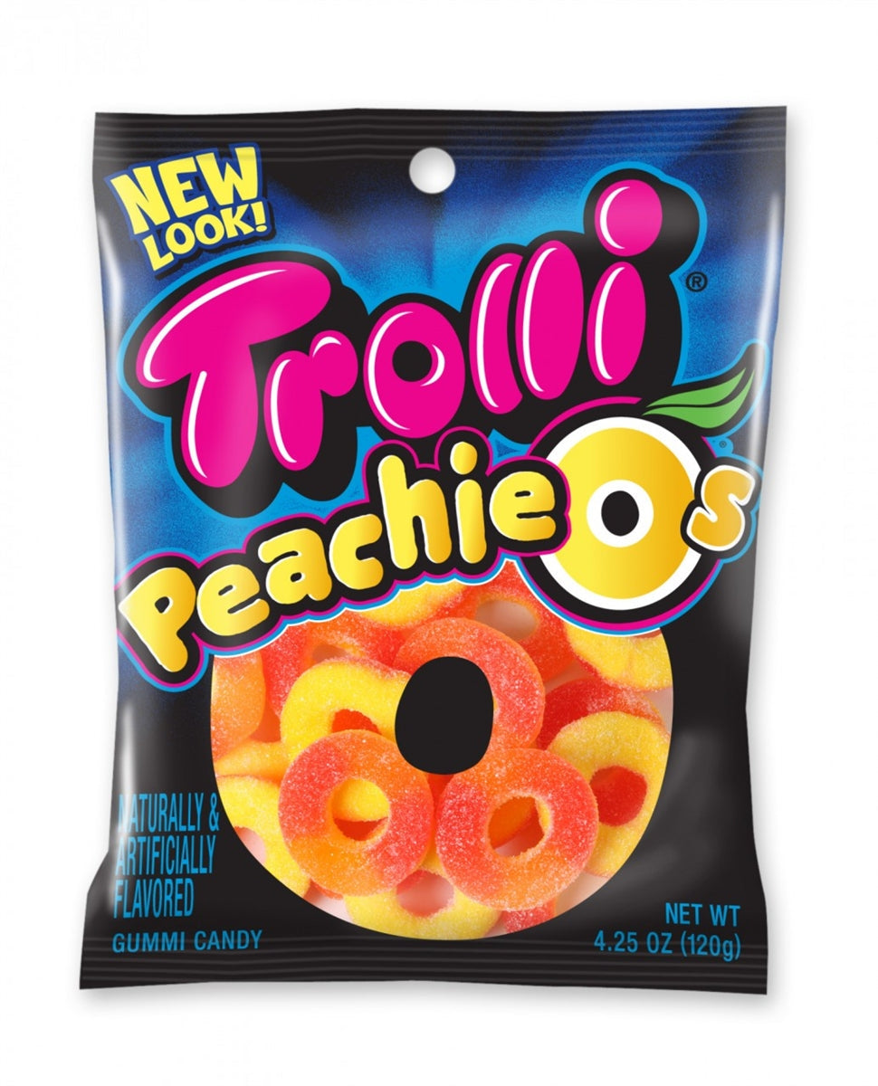 Trolli Peachie O's 4.25oz Bag - Farley's & Sathers wholesale supplier Aonecostumer