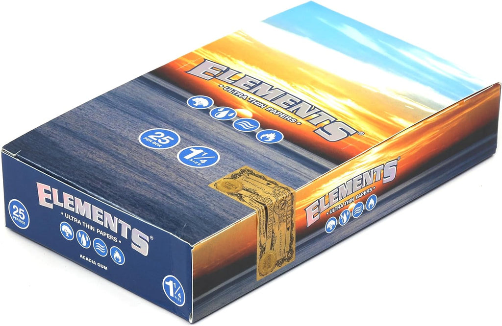 ELEMENTS Rice Papers 1-1/ 4 oz 25 Per Box - Rolling Papers ELEMENTS wholesale supplier Aonecostumer