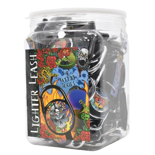 Lighter Leash Premium The Tattoo Series Mixed Colors 30ct Jar - A1 WHOLESALE LLC wholesale supplier Aonecostumer