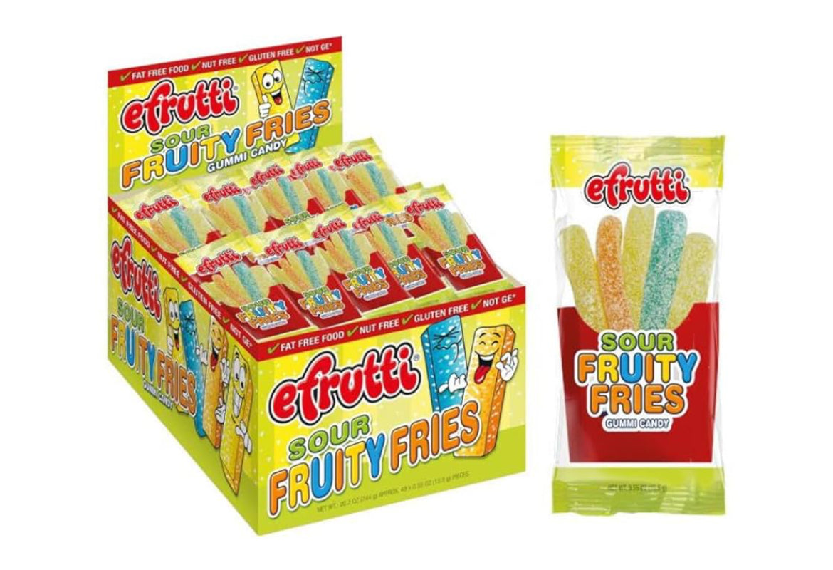 Efrutti Sour Fruity Fries 48-0.55Oz - My Store wholesale supplier Aonecostumer