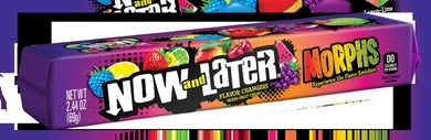 Now and Later Morphs Flavor-Changing Candy Bars, 2.44 oz — Singles, Multi-Packs & 24-Count Case